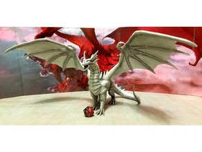 bahamut tüm metalik ejderhalar tanrısı oyunlar dnd dungeons dragons dungeonsanddragons 3d print model - Mito3D