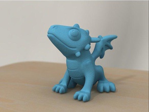 cute dragon umgebaut Tiere 3d print model - Mito3D