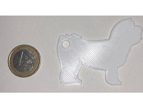 havaneser havanese keychain pets 3d print model - Mito3D