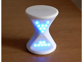 led hourglass decor lamp sanduhr 3d print model - Mito3D