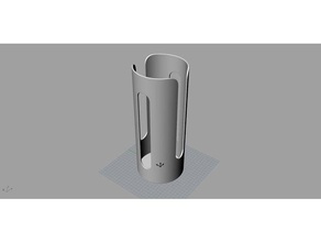 water plastic cup holder dispenser 200cc &oslash70mm household cupholder drink office organizer 3d print model - Mito3D