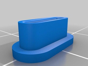 usb tipo c-polvo enchufe gadgets 3d print model - Mito3D