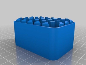 aaa fondo cassa di batteria i contenitori personalizzato 3d print model - Mito3D