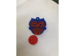 owl coin accessories 3d print model - Mito3D