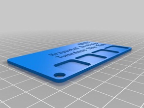 grip filament sample card -scad 3d printing tests customized 3d print model - Mito3D