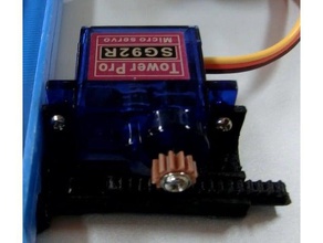 punto de ferrocarril brazos rc servo sg-92r juguete juego accesorios 3d print model - Mito3D