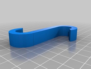kitchen shelf 16mm tube s-hook household supplies customized 3d print model - Mito3D