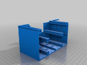 mech hangar 3d la impresión battletech edificio mecha 3d print model - Mito3D