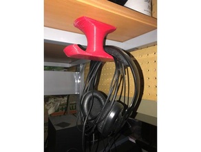 under desk headphone hanger tool holders boxes headphones underdesk 3d print model - Mito3D