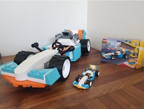 Riesen lego creator f1-Auto Fahrzeuge display Modell 3d print model - Mito3D