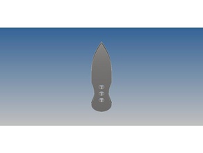 throwing knife other 3d print model - Mito3D