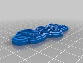 uhhhh yeah keychains customized 3d print model - Mito3D
