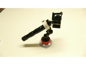 feiyu tech g4 gimbal holder 14 inch mount camera 3d print model - Mito3D