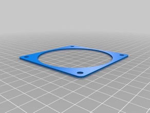 80 mm fan gasket thick electronics customized 3d print model - Mito3D