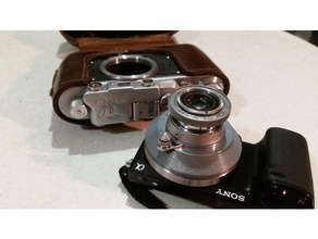 industar-22 m39 lens sony e-montaj adaptörü kamera leica 3d print model - Mito3D