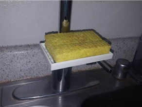 kitchen faucet sponge holder dining drain home