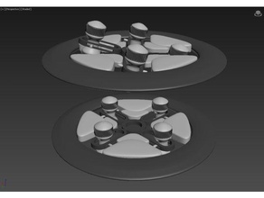 variabile del centro di massa drone concetto arte 3d print model - Mito3D