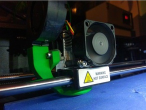 replicator 2 fan duct adapter 3d printer accessories geeetech i3 pro 3d print model - Mito3D
