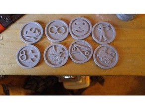 hobo moneda de recogida 2 las monedas insignias makercoin fabricante la 3d print model - Mito3D