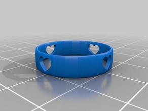 diamond unbreakable inspired ring v2 3d printing diu heart jjba josuke 3d print model - Mito3D