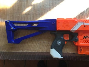 blasterforge stock 2 los juguetes juegos nerf blaster pistola mod stryfe 3d print model - Mito3D