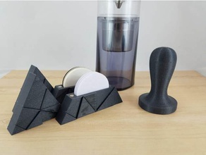 aeropress suporte do filtro a cozinha jantar caso ímã magnético 3d print model - Mito3D