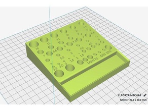 para broca porta mecha 3d a impressora extrusoras 3d print model - Mito3D