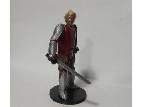 espada elf jogos dnd em miniatura rpg mesa 3d print model - Mito3D