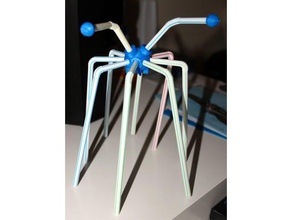 straw spider animals 3d print model - Mito3D