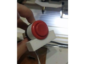 28mm arcade button table mount other under 3d print model - Mito3D