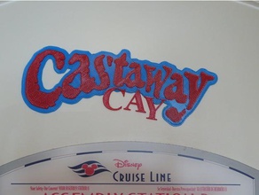 castaway tabela işaretler logoları cay cruise fare kulakları özel ada 3d print model - Mito3D