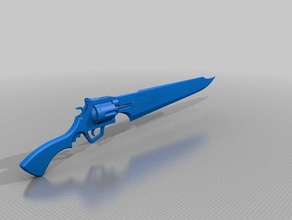 los chubascos gunblade final fantasy 8 props greiver leonhart espada 3d print model - Mito3D