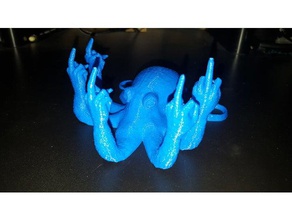 fucktopus easy print Händen Skulpturen 3d print model - Mito3D