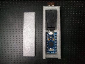 arduino pro micro centipede case electronics adapter customizer drive flash leonardo prop protector usb 3d print model - Mito3D