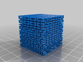 mi personalizados cubo de hilbert matemáticas arte 3d print model - Mito3D