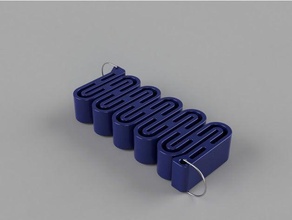 badge holder spring keychains 3d print model - Mito3D