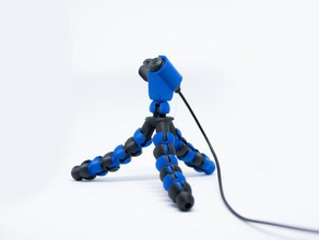 tiny mic stand zalman zm-mic1 audio microphone tripod 3d print model - Mito3D