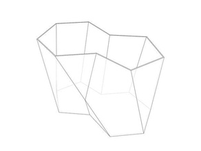 fondue scutoid vase décor de fleurs géométriques la géométrie 3d print model - Mito3D