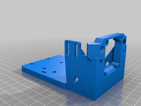 flsun cube dual-Druckkopf-mount remix 3d Drucker Teile 3d print model - Mito3D