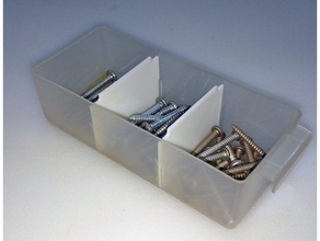 Kunststoff-16-tray-utility-box-Teiler diy Schubladeneinteilungen Teile Fach-Teiler Kunststoff-tray Schraube Lagerung 3d print model - Mito3D