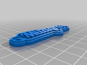 milagros Anahtarlık özelleştirilmiş 3d print model - Mito3D