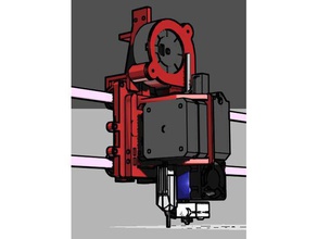 hipercubo e3d v6 titan direto unidade de extrusão titular a impressora extrusoras Impressora 3d bltouch montagem extrusora e3d-titan 3d print model - Mito3D