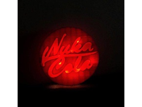 nuka cola de la lámpara noche decoración cames fallout fallout4 juego nukacola 3d print model - Mito3D
