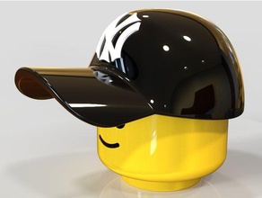 lego ny-cap toys games baseball cap 3d print model - Mito3D