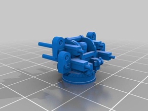 gaslands multiple machine gun mount toys games 3d print model - Mito3D