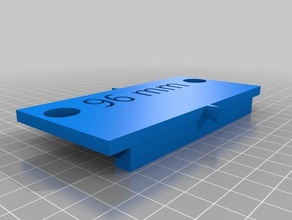 96 mm door handle jig 3d printing woodworking 3d print model - Mito3D