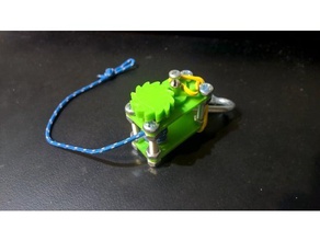 mini ratchet hobby mechanical mechanism rope 3d print model - Mito3D