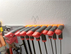 Wand-Berg-hex Inbus-Schlüssel rack 10&gt2mm tools 10mm 25mm 3mm 4mm 6mm 8mm display Metrik millimeter Millimeter stand 3d print model - Mito3D