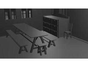 taberna móveis de gaveta edifícios estruturas 3d print model - Mito3D