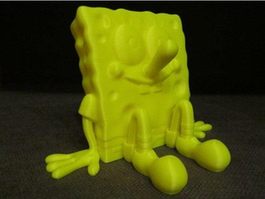 spongebob easy print di alcun supporto modelli le figure la scultura supportless 3d print model - Mito3D